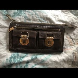 Marc jacobs soft brown leather wallet